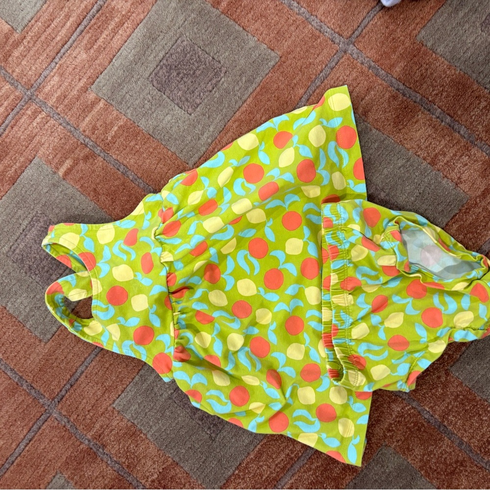 Hanna Andersson Kids Dress - Green, Orange, Blue